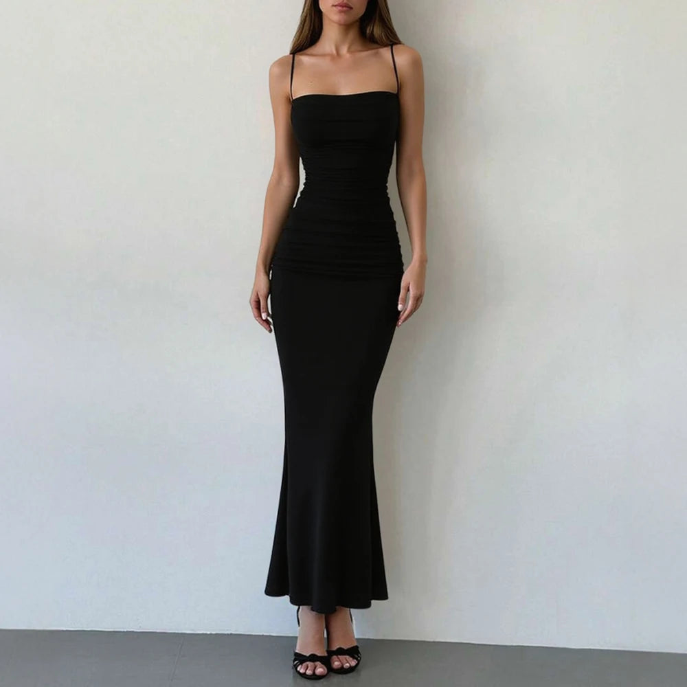 Midnight Silhouette - Slip Dress