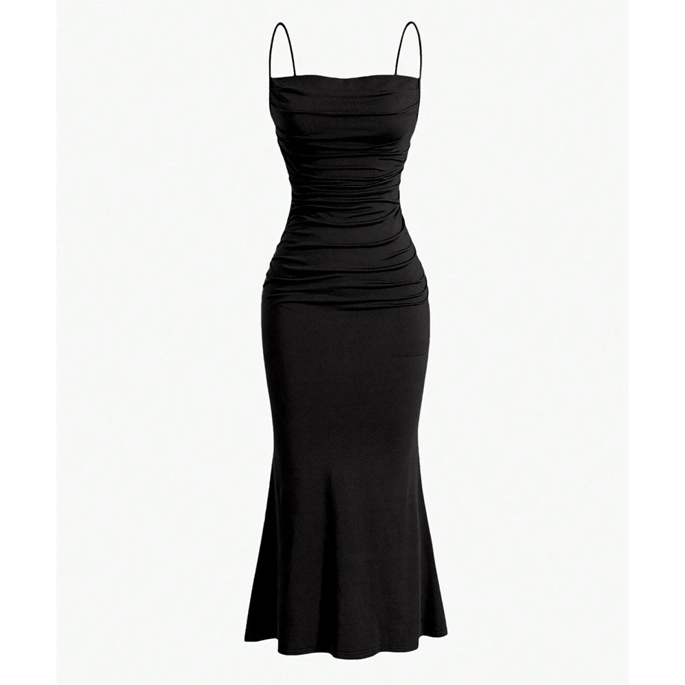 Midnight Silhouette - Slip Dress